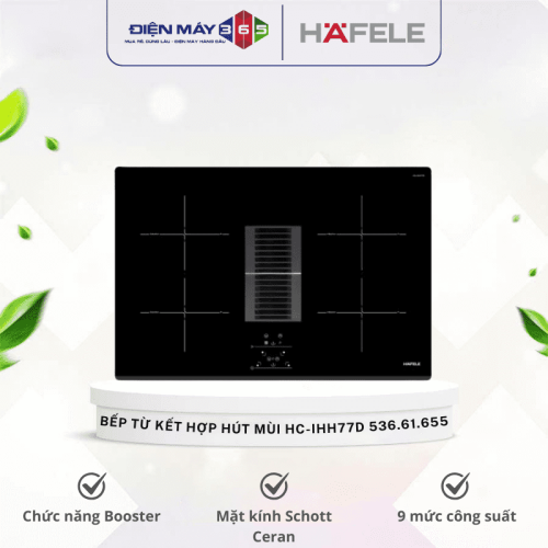 Bếp từ kết hợp hút mùi Hafele HC-IHH77D 536.61.655