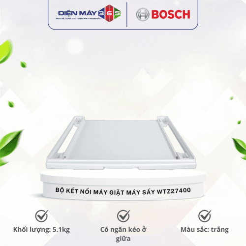 Bộ kết nối máy giặt máy sấy có ngăn kéo Bosch WTZ27400
