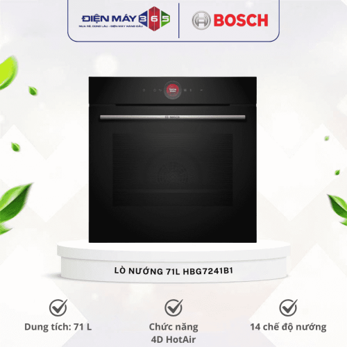 Lò nướng âm tủ 71L Bosch HBG7241B1