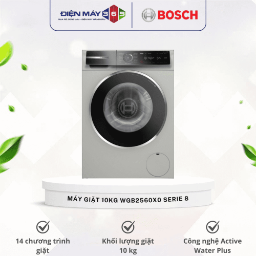 Máy giặt Bosch 10kg WGB2560X0 Serie 8