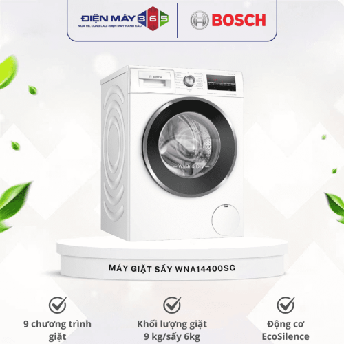 Máy Giặt Sấy Bosch Giặt 9 Kg - Sấy 6 Kg WNA14400SG