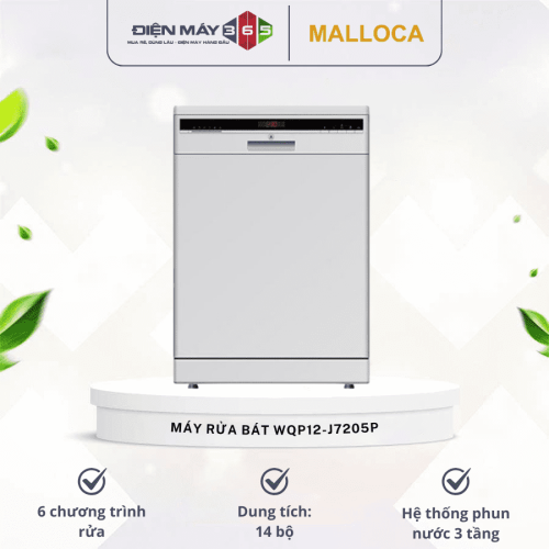 Máy rửa bát MALLOCA WQP12-J7205P