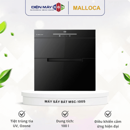 Máy sấy bát âm tủ Malloca MSC-1005