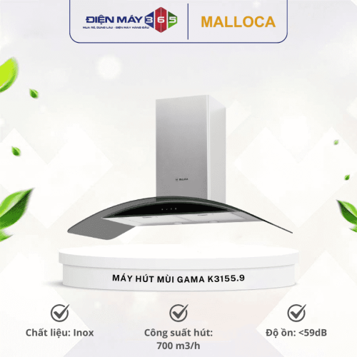Máy hút khói khử mùi MALLOCA Gama K3155.9