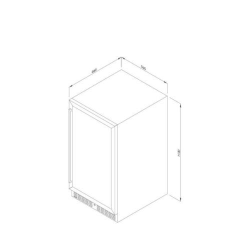 Tủ Rượu Malloca MWC-89S 6 Kích thước của Tủ Rượu Malloca MWC-89S