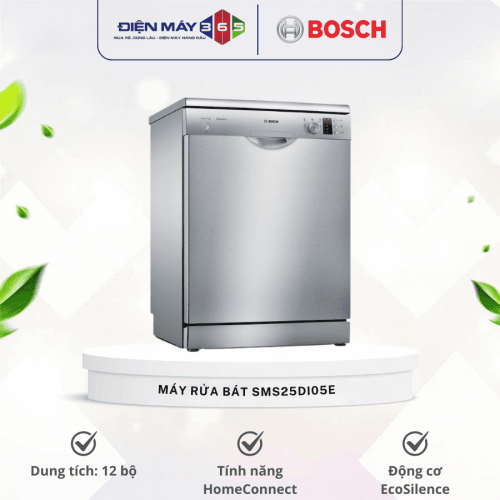 Máy rửa bát độc lập Bosch SMS25DI05E