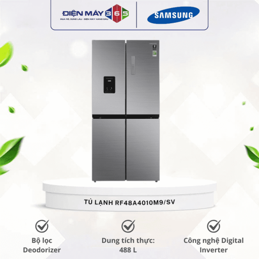 Tủ lạnh 4 cánh 488 lít Samsung RF48A4010M9/SV 8 tu lanh 4 canh 488 lit samsung rf48a4010m9 sv optimized