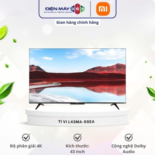 Tivi Google A Pro QLED 4K 43 Inch Xiaomi L43MA-SSEA