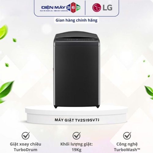 Máy Giặt LG Inverter 19 Kg TV2519SV7J cửa trên