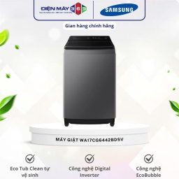 Máy Giặt Samsung Ecobubble Inverter 17 kg WA17CG6442BDSV cửa trên