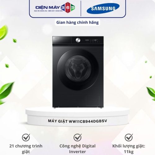 Máy Giặt Samsung Inverter 11 Kg WW11CB944DGBSV cửa trước