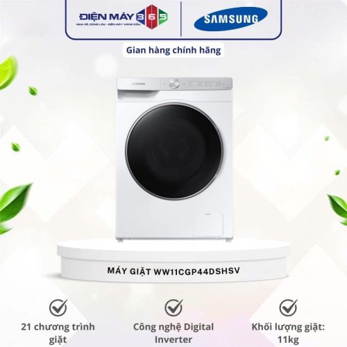 Máy Giặt Samsung Inverter 11 Kg WW11CGP44DSHSV cửa trước