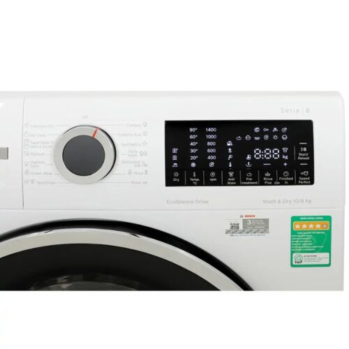 Bảng điều khiển máy Giặt Sấy Bosch Giặt 10 Kg - Sấy 6 Kg WNA254U0SG
