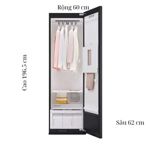 Kích thước tủ Chăm Sóc Quần Áo Thông Minh LG SC5MNR4G