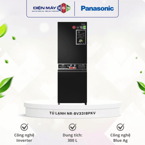 Tủ Lạnh 2 cánh Inverter 300 Lít Panasonic NR-BV331BPKV