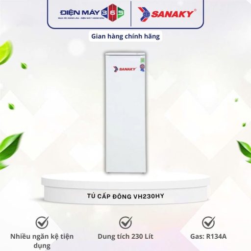 Tủ đông đứng Sanaky VH230HY 230 lít 10 VH230HY