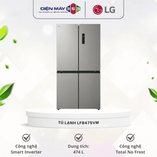 Tủ lạnh LG Inverter 474 lít Multi Door LFB47SVM