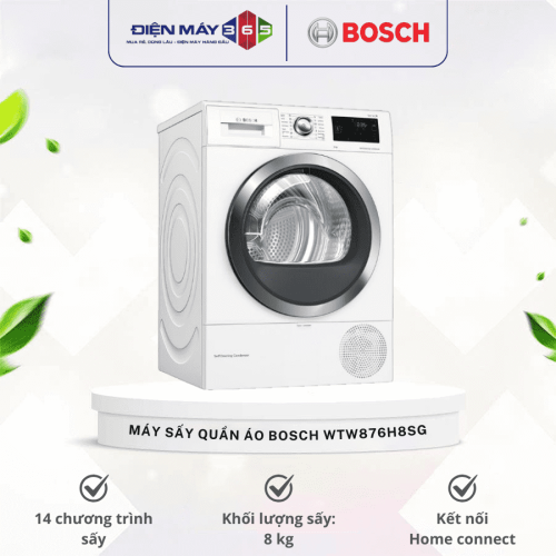 Máy sấy quần áo Bosch WTW876H8SG